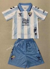 2023-2024 Málaga CF Home Blue&White Soccer Unifrom-AY