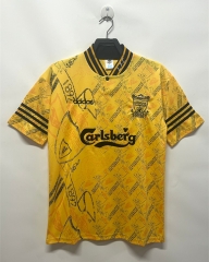 Retro Version 94-96 Liverpool 2nd Away Yellow Thailand Soccer Jersey AAA-811