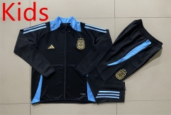 2024-2025 Argentina Black Kids/Youth Soccer Jacket Uniform-815