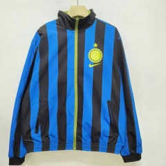 2024-2025 Inter Milan Blue&Black&Green Double-Sided Wear Thailand Trench Coats-0255