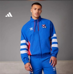 2024-2025 Olympique Lyonnais Blue Thailand Trench Coats-0255