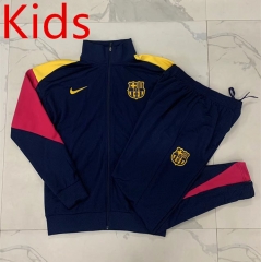 2024-2025 Barcelona Up-cyan Kids/Youth Soccer Jacket Uniform -815