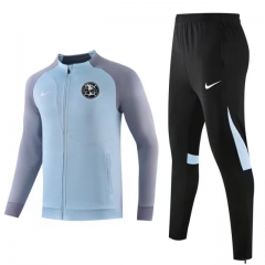2024-2025 Club América Light Blue Thailand Soccer Jacket Uniform-HR