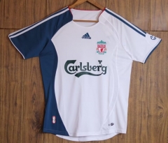 Retro Version 06-07 Liverpool Away White Thailand Soccer Jersey AAA-6157