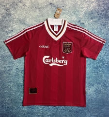 Retro Version 95-96 Liverpool Home Red Thailand Soccer Jersey AAA-6590