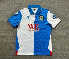 2024-2025 Blackburn Rovers Home Blue&White Thailand Soccer Jersey AAA-512