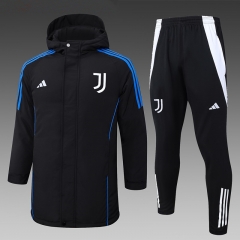 2024-2025 Juventus Black Cotton Coat Uniform With Hat-815