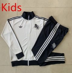 2024-2025 Retro Version Juventus White Kids/Youth Soccer Jacket Uniform-815