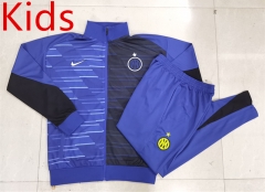 2024-2025 Inter Milan Camouflage Blue Kids/Youth Soccer Jacket Uniform-815