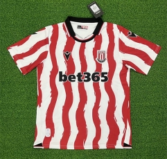 (S-4XL)2025-2026 Stoke City Home Red&White Thailand Soccer Jersey AAA-403