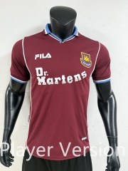 Player Version Retro Version 99-01  West Ham United Home Red Thailand Soccer Jersey AAA-0871