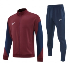 25-26 Nike Dark Red  Thailand Soccer Jacket Uniform-4627