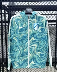 (S-3XL) 25-26 Atlético de Madrid Blue&Green Thailand Soccer Trench Coat-GB
