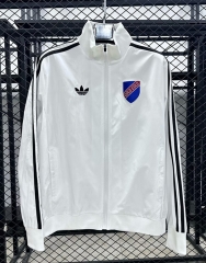 (S-3XL) 25-26 Colo-Colo White Thailand Soccer Trench Coat-GB