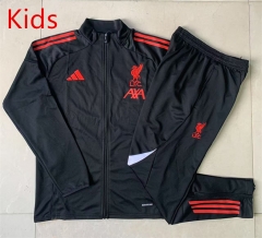 25-26 Liverpool Black Kids/Youth Soccer Jacket Uniform-815