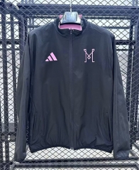 (S-3XL) 25-26 Miami Black  Thailand Soccer Trench Coat-GB