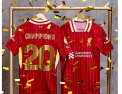 With Patch 2024-2025 Liverpool Home Red #20 Champions Thailand Soccer Jersey AAA-403