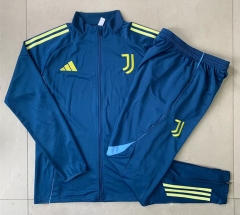 25-26 Juventus Blue Thailand Soccer Jacket Uniform-815