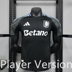 Player Version 2025-2026 Aston Villa Away Black Thailand Soccer Jersey AAA-888