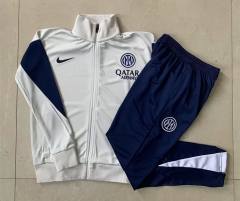 25-26 Inter Milan White Thailand Soccer Jacket Uniform-815