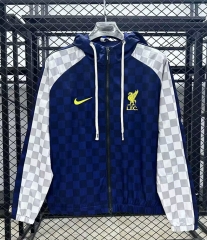 (S-3XL) 25-26 Tottenham Hotspur Home Blue&White Thailand Soccer Trench Coat-GB