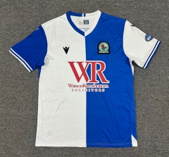 (S-4XL) 25-26 Blackburn Rovers Home Blue&White Thailand Soccer Jersey AAA-512