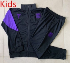 25-26 Barcelona Black Kids/Youth Soccer Jacket Uniform -815