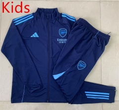2025-2026 Arsenal Royal Blue Kids/Youth Soccer Jacket Uniform-815