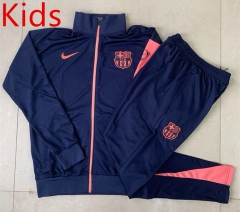 25-26 Barcelona Cyan Kids/Youth Soccer Jacket Uniform-815
