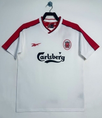 Retro Version 98-99 Liverpool Away White Thailand Soccer Jersey AAA-811