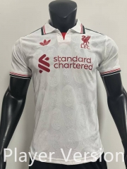 Player Version 25-26 Liverpool White Thailand Soccer Jersey AAA-SJ