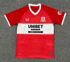 (S-4XL) 25-26 Correct Version Middlesbrough Home Red Thailand Soccer Jersey AAA-512