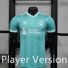 Player Version 25-26 Liverpool 2nd Away Green Thailand Soccer Jersey AAA-888