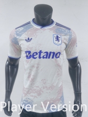 Player Version 2025-26 Aston Villa 2nd Away White Thailand Soccer Jersey AAA-0871