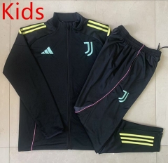 25-26 Juventus Black Kids/Youth Soccer Jacket Uniform-815