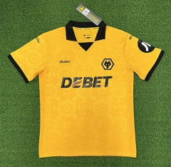 (S-4XL) 25-26 Wolverhampton Wanderers Home Yellow Thailand Soccer Jersey AAA-403