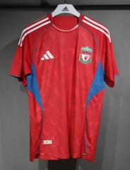 Retro Version 25-26 Liverpool Red Thailand Soccer Jersey AAA-4563
