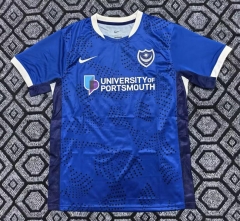(S-4XL) 2025-2026 Portsmouth Home Blue Thailand Soccer Jersey AAA-2483