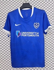 (S-4XL) 2025-2026 Portsmouth Home Blue Thailand Soccer Jersey AAA-2044
