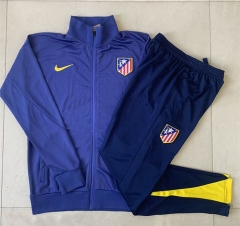 2025-2026 Atletico Madrid Cyan Thailand Soccer Jacket Uniform-815