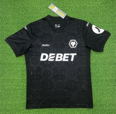 (S-4XL) 25-26 Wolverhampton Wanderers Goalkeeper Black Thailand Soccer Jersey AAA-403