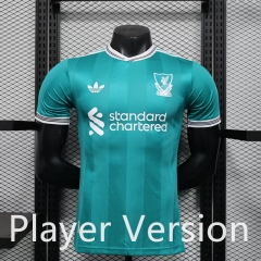 Player Version 25-26 Liverpool 2nd Away Green Thailand Soccer Jersey AAA-888