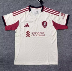 (S-4XL) 25-26 Liverpool Away White Thailand Soccer Jersey AAA-7209