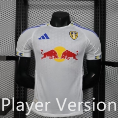 Player Version 25-26 Leeds United Home White Thailand Soccer Jersey AAA-888