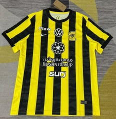 (S-4XL) 2025-2026 Al Ittihad Saudi Home Yellow&Black Thailand Soccer Jersey AAA-GB