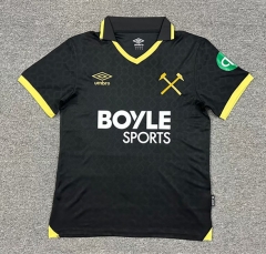 ( S-4XL ) 25-26 West Ham United 2nd Away Black Thailand Soccer Jersey AAA-512