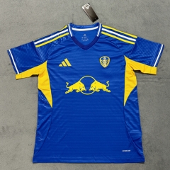 (S-4XL) 25-26 Leeds United Away Blue Thailand Soccer Jersey AAA-4506