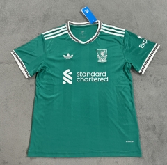 (S-4XL) 25-26 Liverpool 2nd Away Green Thailand Soccer Jersey AAA-4506