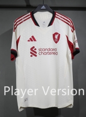 Player Version 25-26 Liverpool Away White Thailand Soccer Jersey AAA-4563