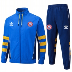 25-26 Bayern München Color Blue Thailand Soccer Coat Uniform-815